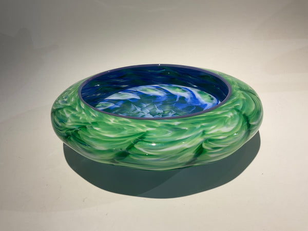 Green and Blue Soft Vessel