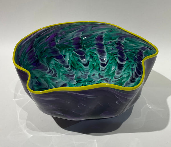 Soft Vessel-Purple, Green, Yellow Lip