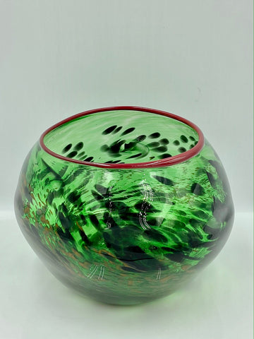 Green and Black Soft Vessel