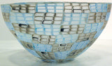 Black and Aqua Murrini Bowl by Ben Edols and Kathy Elliott
